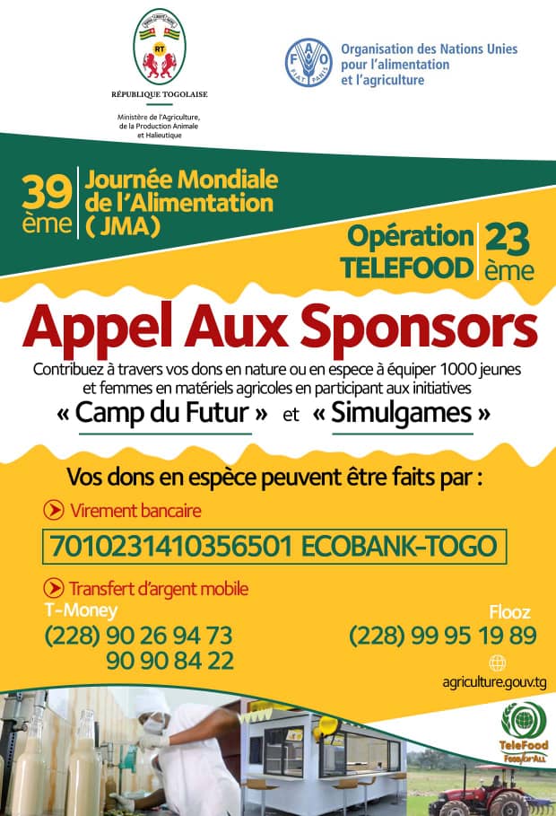 Vous pouvez contribuer à la sécurité alimentaire au Togo: découvrez comment !