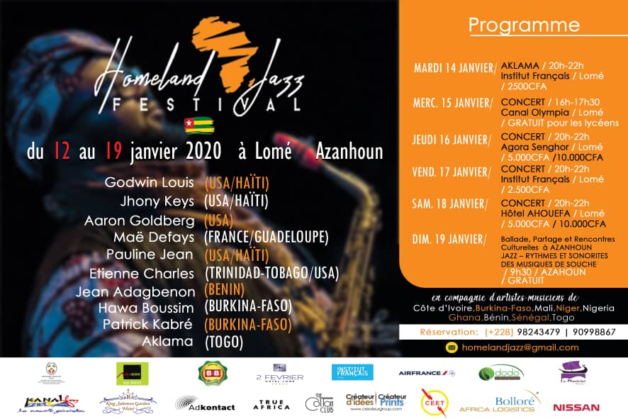 1ère Édition du Homeland Jazz Festival au Togo: les retrouvailles de l’AfriqueMonde