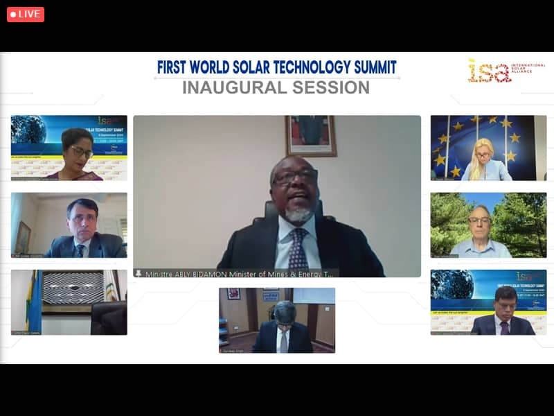 Technologies solaires/ Premier Sommet  International  : le Togo, assumant le rôle de la Vice-présidence d’ASI-Région Afrique a partagé son point de vue