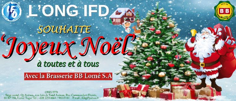 L’ONG IFD célèbre la fête de Noël avec les enfants bénéficiaires de son programme