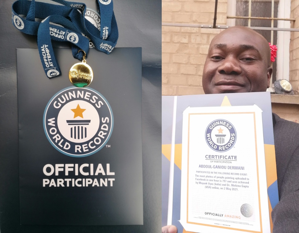 Art: Abdoul-Ganiou DERMANI décroche pour le Togo le titre « Guinness World Records »