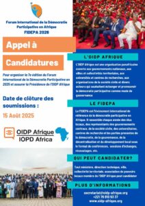 L’OIDP Afrique lance un appel à candidatures pour la Présidence et l’organisation du FIDEPA 2026