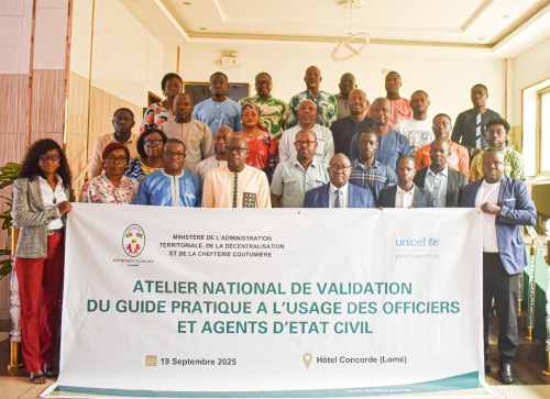 Togo : un nouveau manuel pour l’enregistrement des faits d’état civil Togo : un nouveau manuel pour l’enregistrement des faits d’état civil