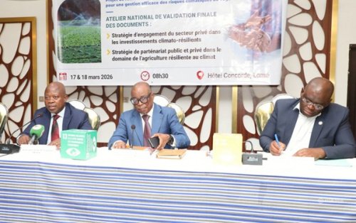 Renforcement des investissements privés pour une agriculture résiliente au Togo