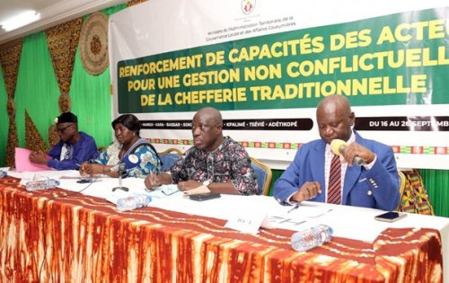 Renforcement des capacités pour une meilleure gestion de la chefferie traditionnelle au Togo